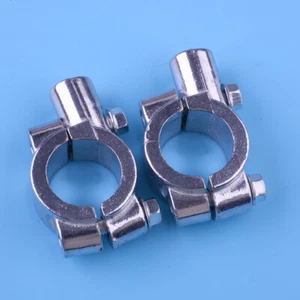 2Stk Motorrad 22mm Lenker Spiegelhalterung Klemme Adapter für Dirt Bike ATV - Picture 1 of 4