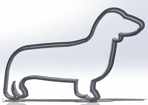 Dackel Ausstecher Cutter Form Ausstechform Knete Teig - Bild 1 von 6