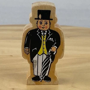 Genuine Thomas Wooden Railway The Fat Controller Sir Topham Hatt Wooden Figure - Picture 1 of 8