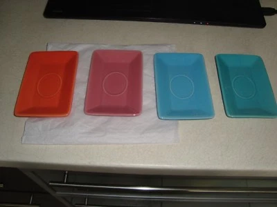 LOT 4 SOUS-TASSE EN PORCELAINE 8,5 x 12,5 cm NEUVES - Photo 1/2