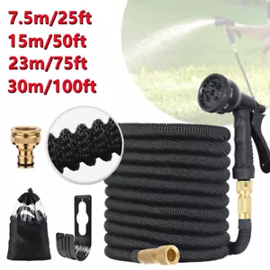 7,5~30m Flexibler Gartenschlauch dehnbarer Wasserschlauch Flexischlauch flexibel - Bild 1 von 13