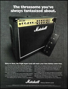 Marshall Triple Super Lead TSL JCM 2000 Guitar Amp advertisement 1998 ad print - Picture 1 of 3