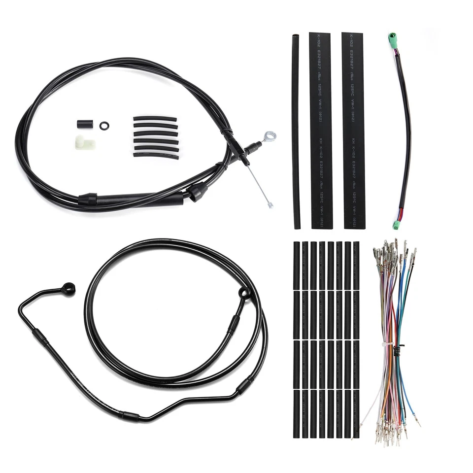 Cable de embrague de línea de freno para 08-13 Harley Street Road Glide con manillar ABS de 12" Foto 1 de 4