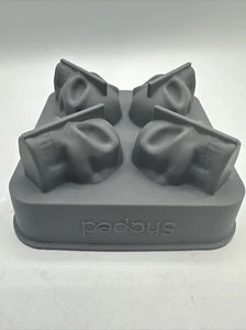 Shaped 3D Skull Shape Silicon Ice Cube Tray BPA free Jello Shots - Picture 1 of 4