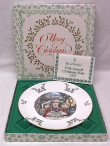 Royal Doulton 1981 Christmas Plate NIB - Picture 1 of 3