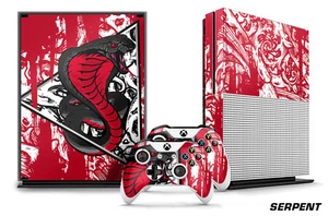 Designer Skin for XBOX ONE S 1S Gaming Console+2 Controller Sticker Decal SERPNT - Picture 1 of 1