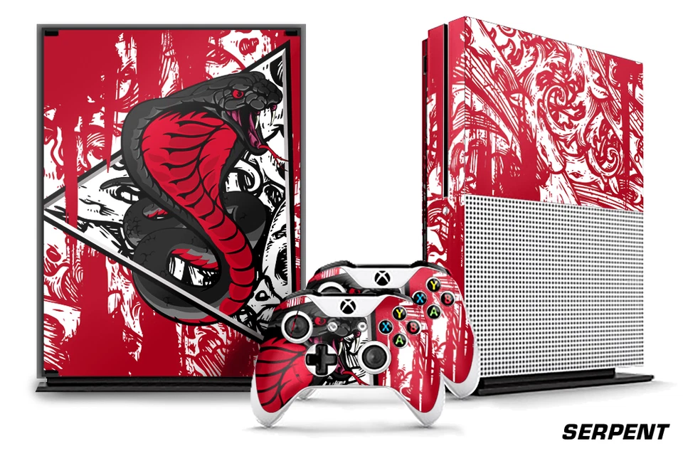 Designer Skin for XBOX ONE S 1S Gaming Console+2 Controller Sticker Decal SERPNT - Image 1 of 1