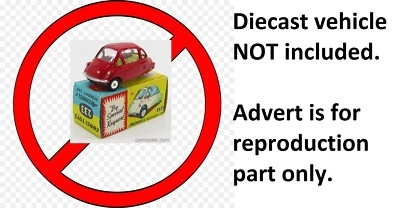 Corgi 233 Heinkel reproduction clear plastic window unit - Image 1 of 4