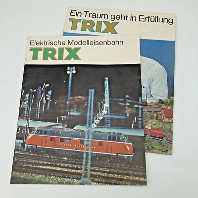 Modelo de tren eléctrico Trix catálogo ferroviario 1966 alemán con inserto Foto 1 de 4