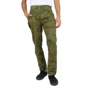 10.Deep Camo The High Post Green Brown Camouflage Cargo Pants Size 34x 32