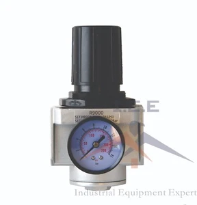 1" HEAVY DUTY HIGH FLOW IN-LINE COMPRESSED AIR PRESSURE REGULATOR 180 CFM - Picture 1 of 5