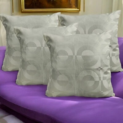 Luxury Cream Cushion Cover 45x45cm / 18x18" Decorative Throw Pillow Case – Cushi - Image 1 of 4