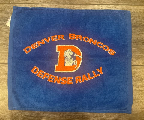Denver Broncos NFL Game Towel Defense Rally Cover