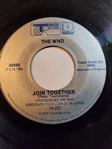 THE WHO-Join Together/Baby Don't you do it, 1972 - T Rack VG+ F45 - Picture 1 of 1
