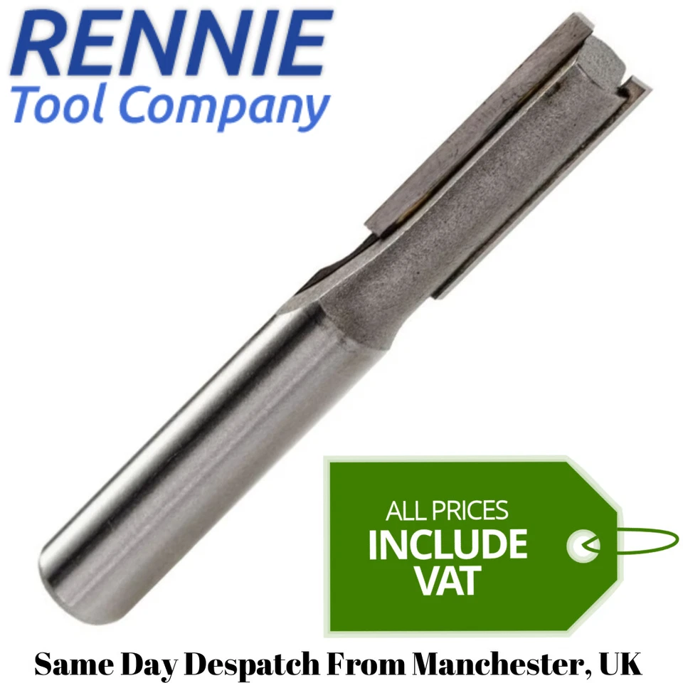 1/4" Shank Straight Flute Carbide Tipped TCT Router Cutter Bit - Every Size - Image 1 of 1