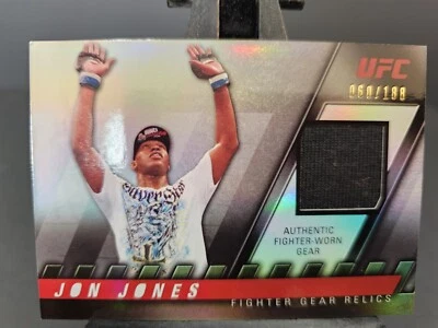 60/188 Jon Jones Gear Relic Card 2010 Topps UFC Knockout MMA Champ Fighter Worn - Image 1 of 2
