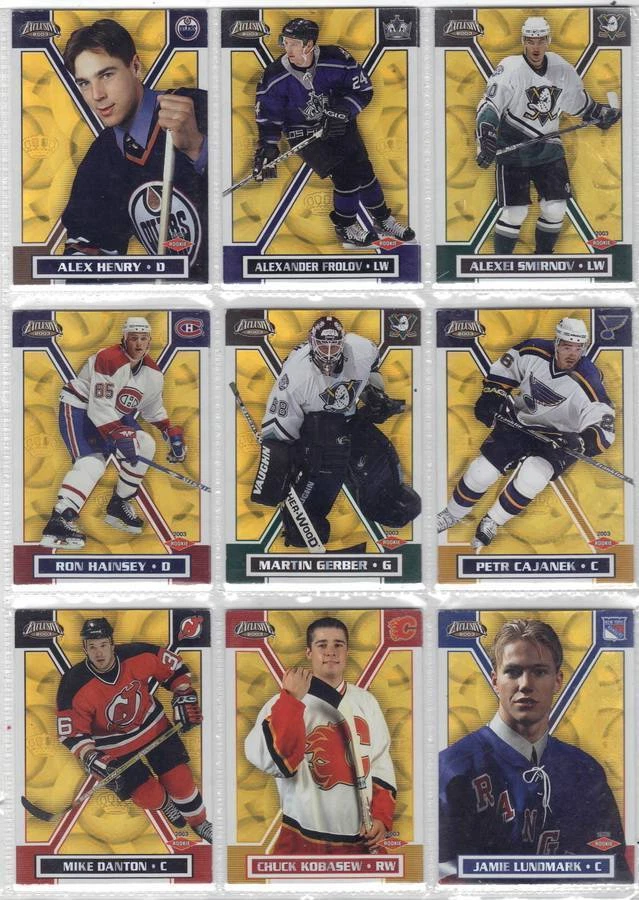 CHUCK KOBASEW CALGARY FLAMES 2002-03 PACIFIC EXCLUSIVE ROOKIE GOLD #195 - Image 1 of 1