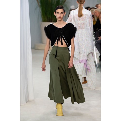 LOEWE Pantaloni Culotte Primavera Estate 2020 High Rise in Twill