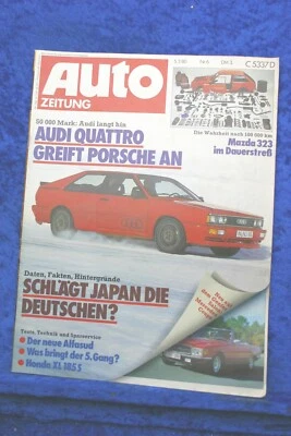Auto Rivista 6/80 Audi Quattro Mitsubishi Sapporo Datsun Bluebird Mercedes 280 T - Immagine 1 di 2