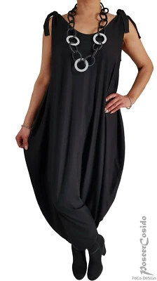 PoCo LAGENLOOK Ballon-Overall Harems-Kleid 44 46 48 50 52 54 56 58 L-XL-XXL-XXXL - Bild 1 von 4