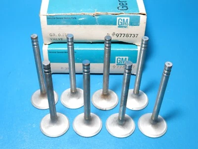 Новый из старых запасов комплект (8) выпускных клапанов GM 1965-1966 Pontiac Bonneville Catalina 389 8,6 C/R - Изображение 1 из 4