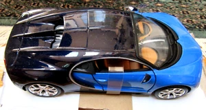NEW Maisto BUGATTI CHIRON Diecast Dark+Royal Blue Special Edition Model Car~1:24 - Picture 1 of 6