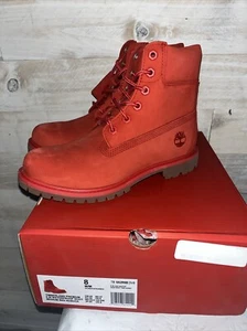 Timberland 50th Anniversary Edition Premium 6" Red Boots - Women's Size 8 - Picture 1 of 7