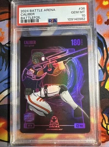 PSA 10 2024 Battle Arena Caliber HEX Battlefoil SSP Caleb Williams RARE - Picture 1 of 1