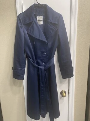 Dayne Taylor 复古香港制造海军风衣 — 第 1/4 张图片