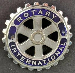 ROTARY INTERNATIONAL EMAILLE AUTO GRILL KÜHLERABZEICHEN EMBLEM ABZEICHEN - Bild 1 von 2