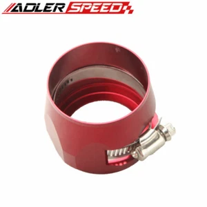 US STOCK -32AN AN32 AN-32 Fuel Hose Clamp HEX Finisher Adapter Aluminum Red - Picture 1 of 7