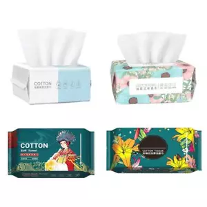 30 PIEZAS Toalla facial desechable Toalla facial limpia de algodón Eliminar maquillaje B8J7 - Imagen 1 de 17