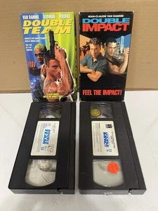 Jean Claude Van Damme VHS Lot Double Team Double Impact Dennis Rodman Guns π« - Picture 1 of 7