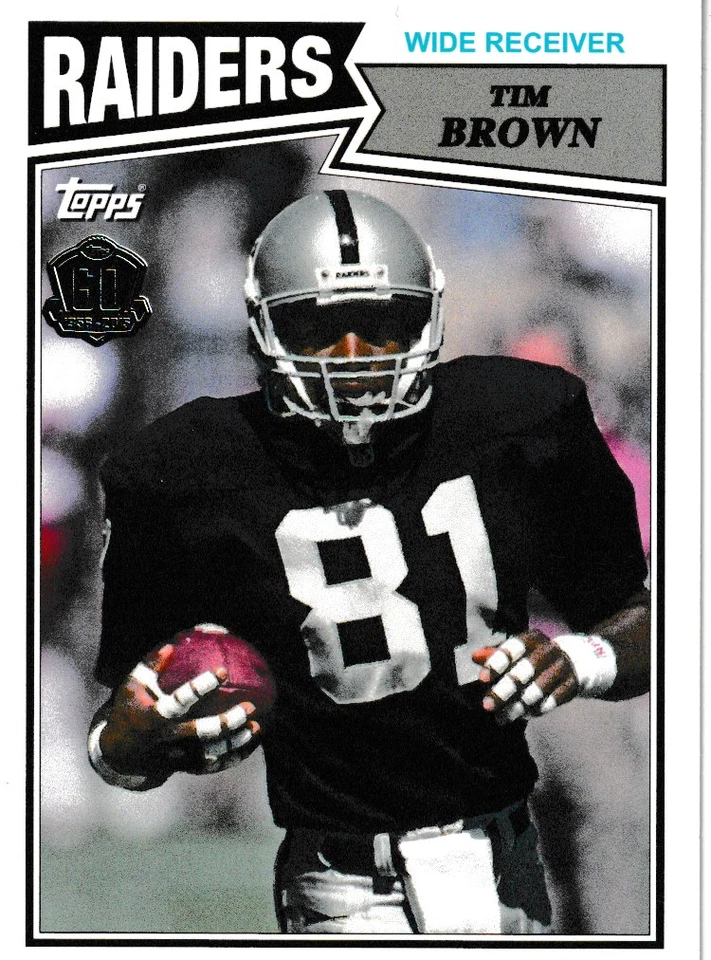 Tarjeta "60 aniversario" Topps/Tim Brown 2015 Foto 1 de 1
