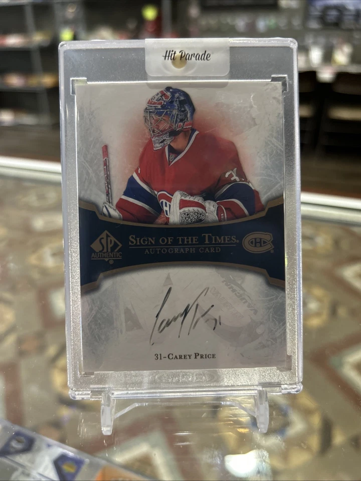 2007-08 SP Authentic Sign Of The Times ST-CP Carey Price Rookie RC On Card Auto! - Image 1 of 2
