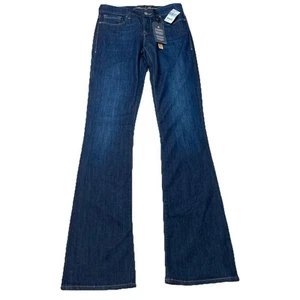 Mavi Molly Mid Rise Classic Boot Cut Jeans Sz 27 X36 New Dark Wash Stretch Denim - Picture 1 of 7