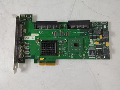 Vintage Atto Technology 0209-PCBX-001 PCIe x4 Dual Port LVD/SE SCSI Controller - Image 1 of 4
