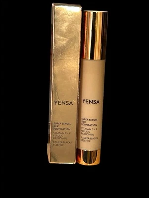 Yensa Super Serum Silk Foundation MEDIUM GOLDEN Vitamin C + E Ferulic Bakuchiol - Image 1 of 2