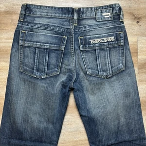 Diesel Jeans Men 30x32 Blue Bootcut Cotton Embroidered Made Italy Dark Wash Y2K - Picture 1 of 13