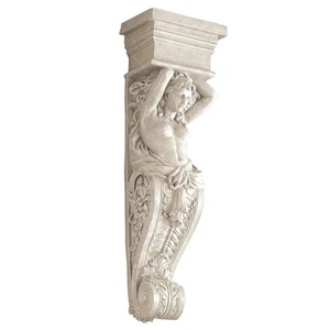 Design Toscano NG30595 Caryatid Wall Sculpture,21.50 x 72.50 cms, Antique Stone - Picture 1 of 5