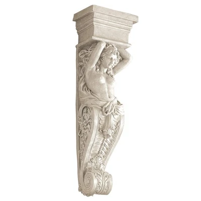 Design Toscano NG30595 Caryatid Wall Sculpture,21.50 x 72.50 cms, Antique Stone - Image 1 of 4