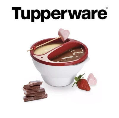 ⚜️  Fondue au Chocolat Pour 3 Personnes Tupperware Micro-Ondes - Photo 1/4