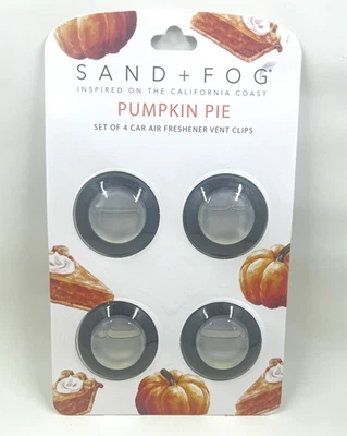 Clips de ventilación ambientador coche pastel calabaza arena + niebla 4 piezas nuevos en caja Foto 1 de 2