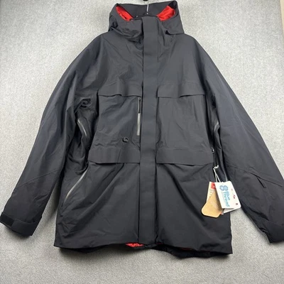 Obermeyer Oberreute Jacket Mens XL Black Recco Ski Snowboard Hooded Coat $499 - Image 1 of 4
