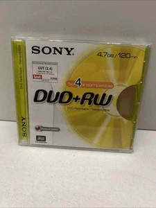 9 x Sony DVD+RW Discs in sleeves 4.7GB  Re-Writeable - Afbeelding 1 van 3