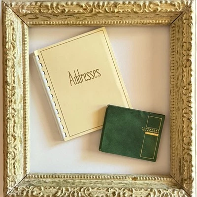 Vintage MCM Springfield Spiral Bound Address Book + Mini Pocket Address Book - Image 1 of 4