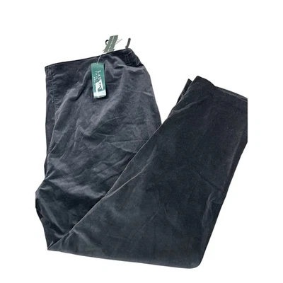 NEW Ralph Lauren velour pants Steel gray trousers SZ 22W cotton/Lycra blend   - Image 1 of 4