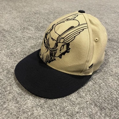 Idaho Vandals Big Logo Hat Fitted M/L Khaki Black Zephyr NCAA Mascot Joe Vandal - Image 1 of 4