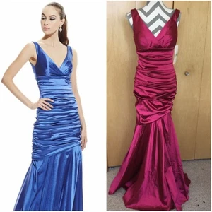 Abito Theia Increspato Elasticizzato Taffetà - Foto 1 di 8