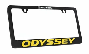 Honda Odyssey marca denominativa negro recubierto metal matrícula soporte 2 orificios - Imagen 1 de 5